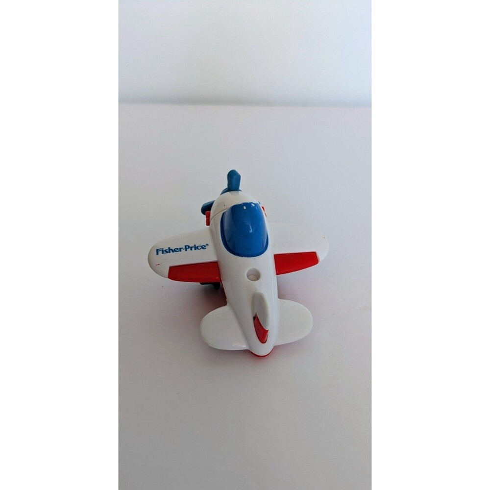 Vintage FISHER PRICE Propeller Plane Airplane for 1992 Flip Track Road Rail Set - Picture 5 of 9